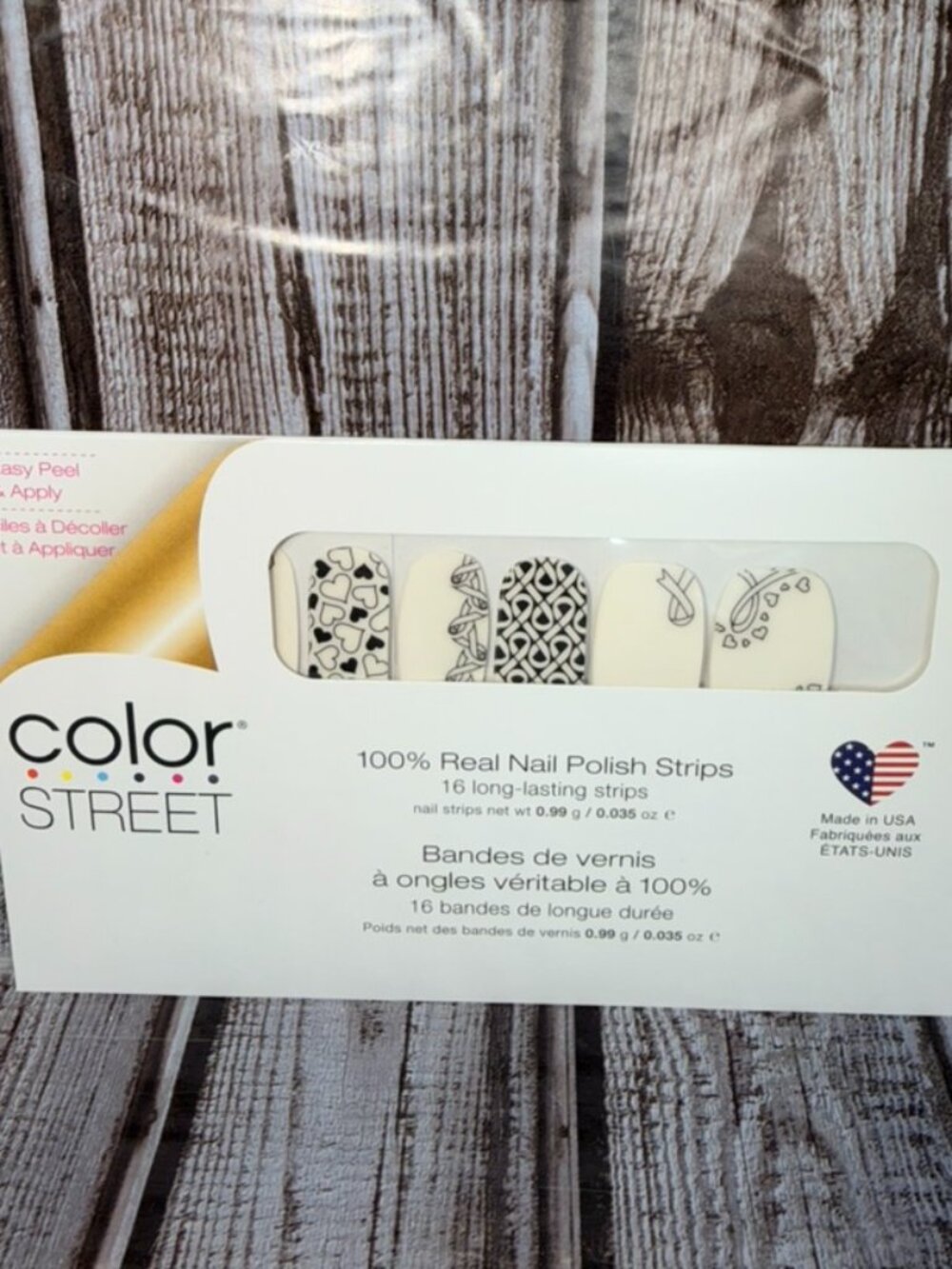 For the Cause Color Street Nail Polish Strips Retired Cancer Awareness Overlay